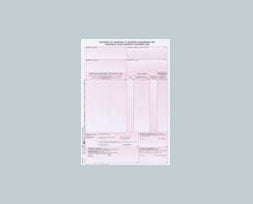 Déclaration d’expédition de marchandises dangereuses ROUTE (ADR) version AUTOCOPIANTE