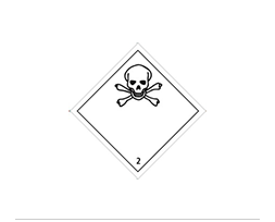 Étiquette de danger Classe 2.3