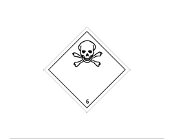 Étiquette de danger Classe 6.1