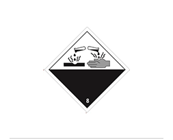 Étiquette de danger Classe 8