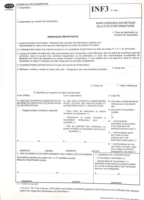 Bulletins d'information INF 3