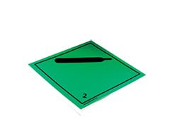 Plaque-étiquette de danger ADR classe 2.2