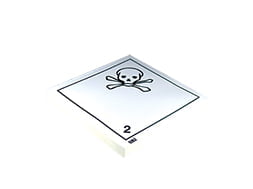 Plaque-étiquette de danger ADR classe 2.3