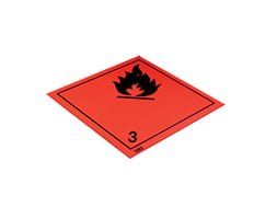 Plaque-étiquette de danger ADR classe 3