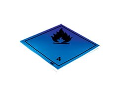 Plaque-étiquette de danger ADR classe 4.3