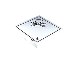 Plaque-étiquette de danger ADR classe 6.1
