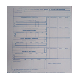 Fiche imputation / décompte d'apurement