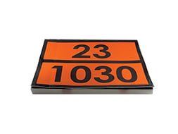 PANNEAU ORANGE AVEC NUMERO DE DANGER