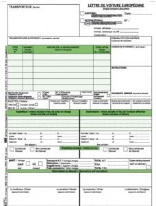 carnet de lettres de voiture nationales et internationales
