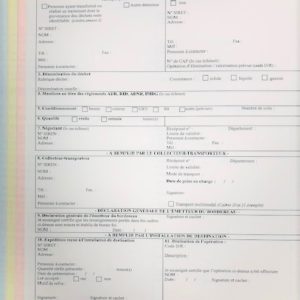 Bordereau de suivi de déchets dangereux pour imprimante Laser