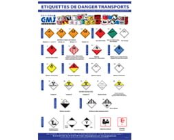 étiquettes de danger ADR IATA IMDG