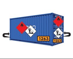 Étiquette de danger conteneur maritime IMDG
