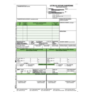 Carnet de lettres de voiture transeurope CMR Réf 35103